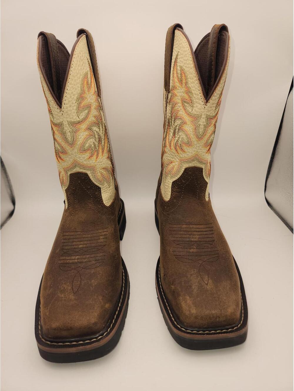 Justin Steel Toe Boots, Size-6.5 M
